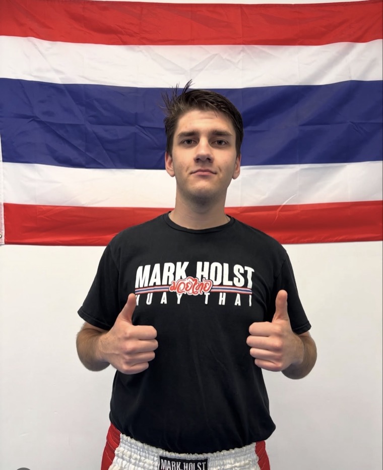 Coach Nicholas in Muay Thai gear at Gracie Barra Manotick