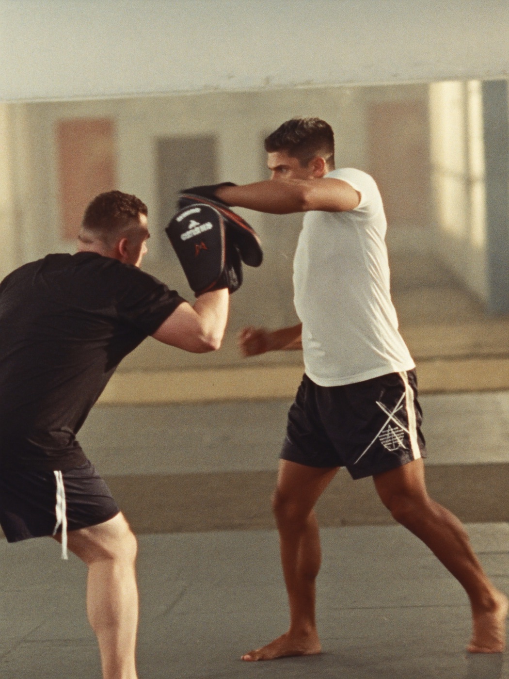 Adult Muay Thai pad work
